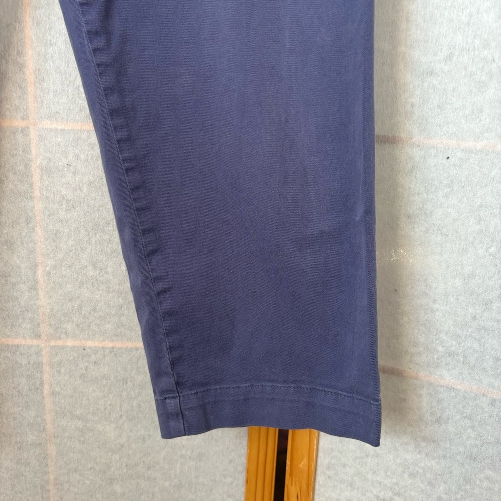 L.L. Bean Straight Fit Capri Pants Women’s 12 Petite Cotton Dusty Blue Denim - Picture 5 of 11